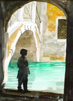 Christopher in Venetian arch